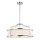 Open Design OR80872 - STANZA loftlampe på stang 4xE27/15W/230V Ø 55 cm blank krom/hvid