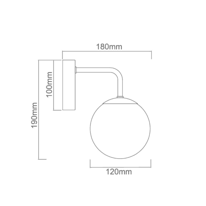 Open Design OR81398 - BAO væglampe til badeværelse 1xG9/8W/230V IP44, guld