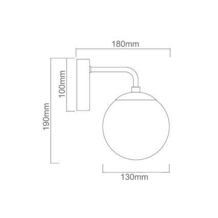 Open Design OR81411 - Væglampe BAO 1xE27/8W/230V sort/røggrå
