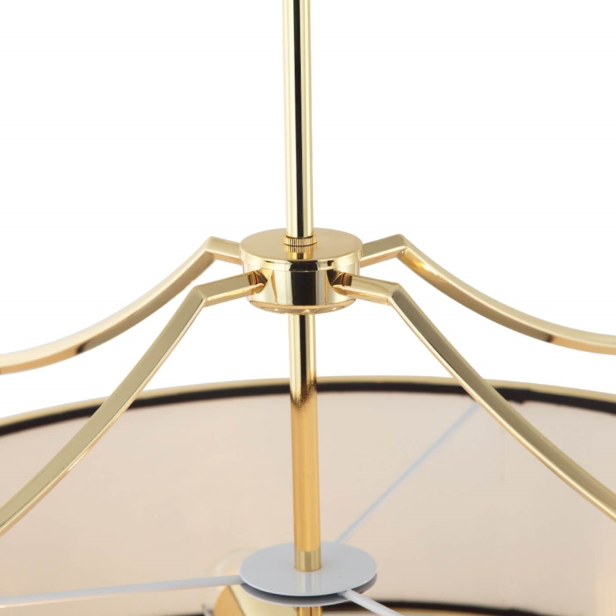 Open Design OR84146 - Loftlampe på stang STANZA 4xE27/15W/230V Ø 55 cm guld/sort