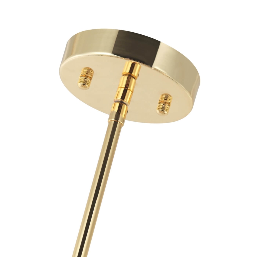 Open Design OR84146 - Loftlampe på stang STANZA 4xE27/15W/230V Ø 55 cm guld/sort