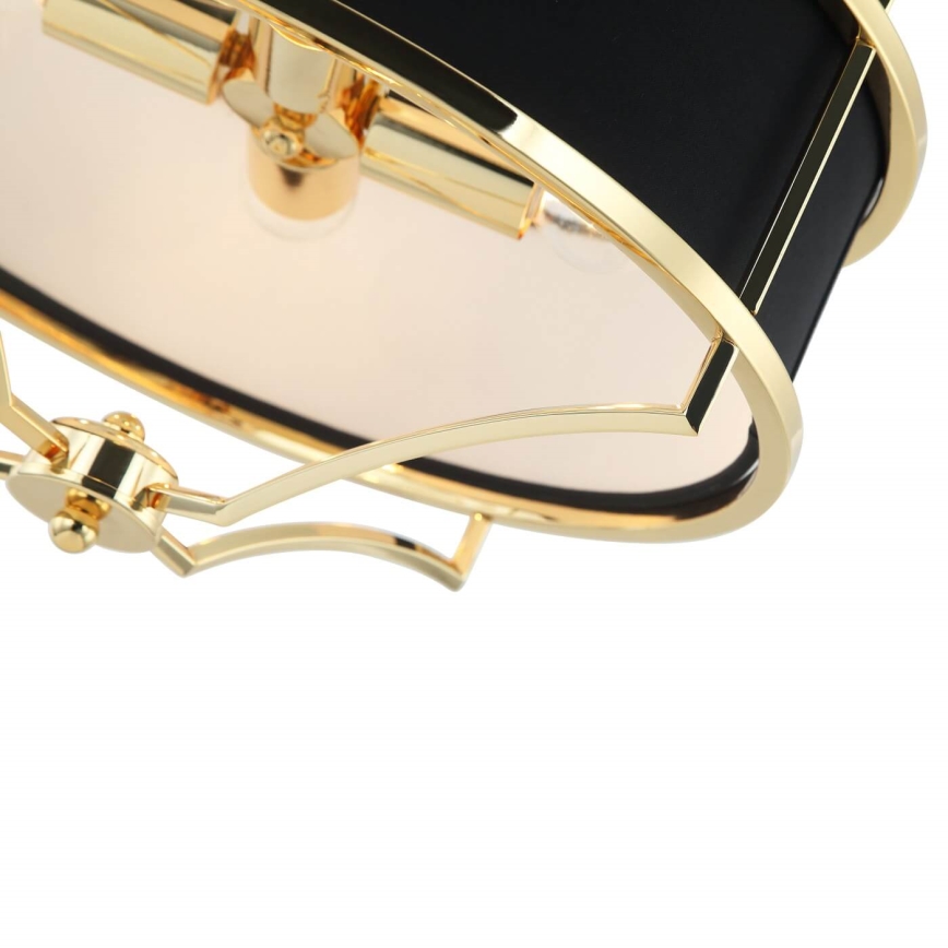 Open Design OR84153 - Lysekrone STESSO på stang 4xE27/15W/230V Ø 42 cm guld/sort