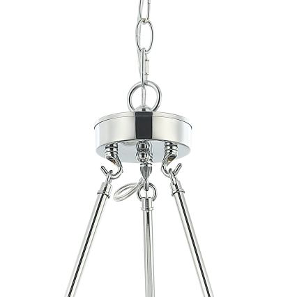 Open Design OR84375 - Lysekrone med kæde VERNO 6xE14/12W/230V Ø 55 cm blank krom