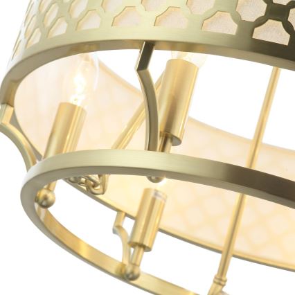 Open Design OR84382 - Kædeophængt lysekrone VERNO 6xE14/12W/230V Ø 55 cm messing