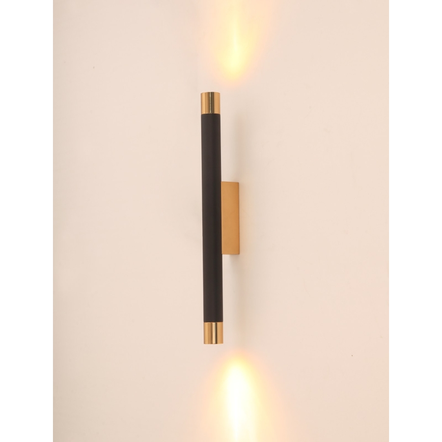 Open Design OR84573 - Væglampe Q 2xG9/3,5W/230V sort/guld