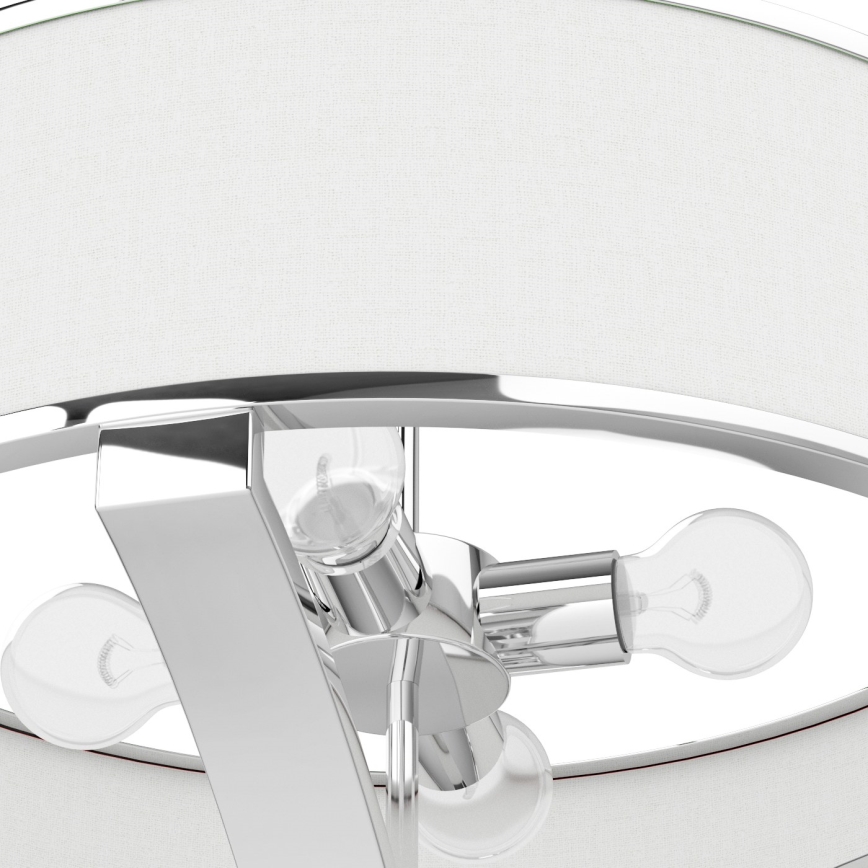 Open Design OR84801 - GERDO stangpendel 4xE27/12W/230V poleret krom/hvid