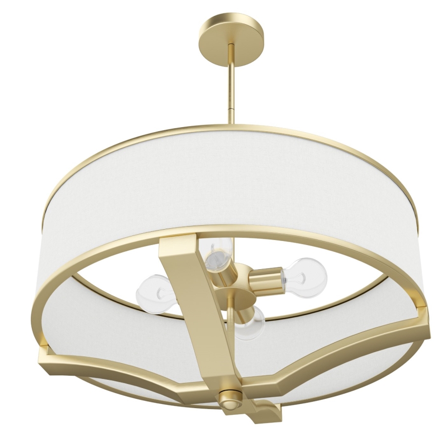 Open Design OR84818 - Loftlampe på stang GERDO 4x E27/12 W/230 V messing/hvid