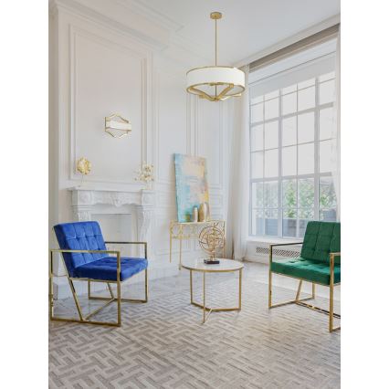 Open Design OR84825 - Lysekrone på stang GERDO 4xE27/12W/230V guld/hvid