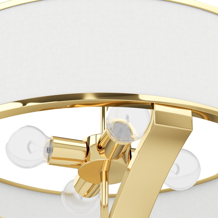 Open Design OR84825 - Lysekrone på stang GERDO 4xE27/12W/230V guld/hvid