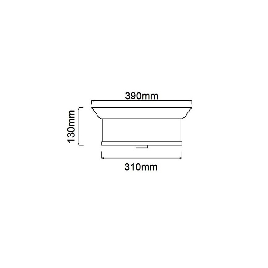 Open Design OR84863 - Loftlampe FAMBURO 3xE14/12W/230V Ø 31 cm poleret krom