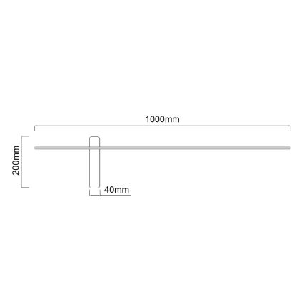 Open Design OR85075 - LED-væglampe BENE LED/10,5W/230V 100 cm guld