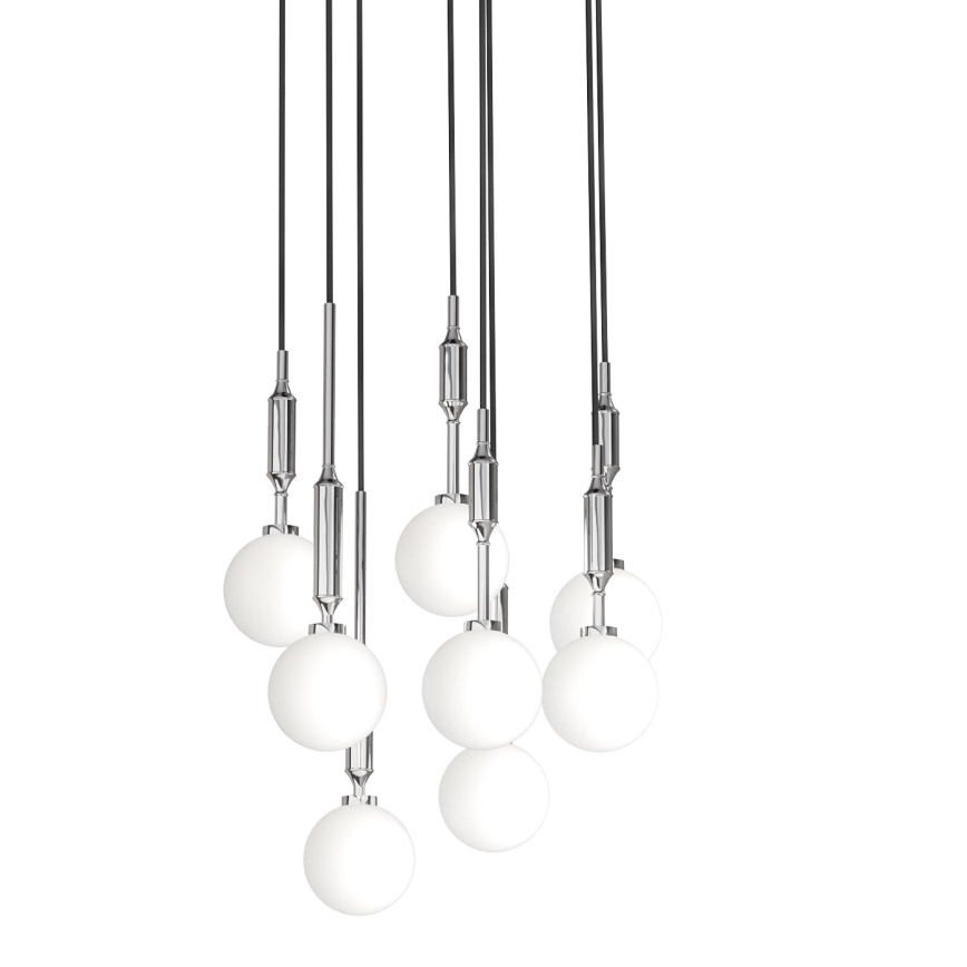 Open Design OR85327 - ERO pendel på kabel 8xG9/8W/230V, poleret krom