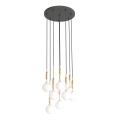 Open Design OR85334 - Pendel med wireophæng ERO 8xG9/8W/230V guld