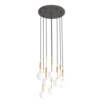 Open Design OR85334 - Pendel med wireophæng ERO 8xG9/8W/230V guld