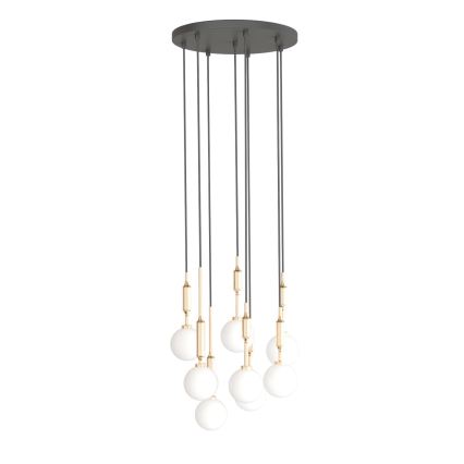 Open Design OR85334 - Pendel med wireophæng ERO 8xG9/8W/230V guld