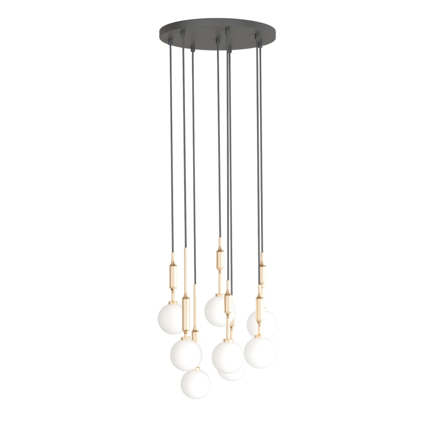 Open Design OR85334 - Pendel med wireophæng ERO 8xG9/8W/230V guld