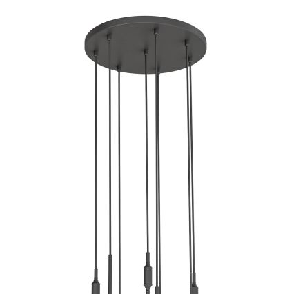 Open Design OR85341 - Kabelophængt lysekrone ERO 8xG9/8W/230V sort