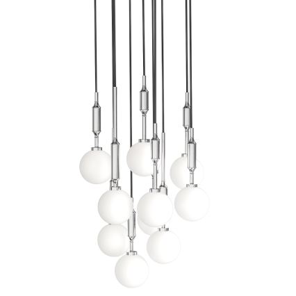 Open Design OR85358 - Pendel på wire ERO 10xG9/8W/230V blank krom