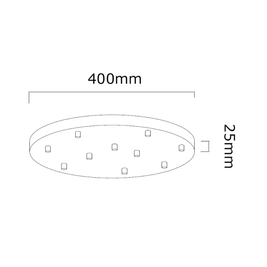 Open Design OR85358 - Pendel på wire ERO 10xG9/8W/230V blank krom