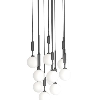 Open Design OR85372 - Pendel på wire ERO 10xG9/8W/230V, sort