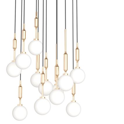 Open Design OR85396 - Lysekrone på wire ERO 12xG9/8W/230V guld