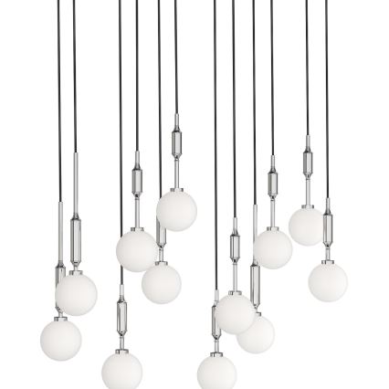 Open Design OR85440 - Pendellampe ophængt i wire ERO 12xG9/8W/230V poleret krom