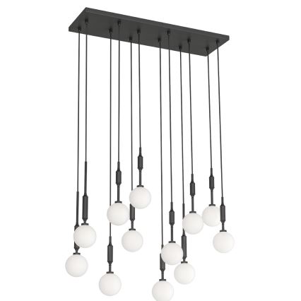 Open Design OR85464 - ERO pendel med wireophæng, 12xG9/8W/230V, sort