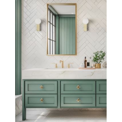 Open Design OR85532 - Badeværelses væglampe BOLETTA 1xG9/8W/230V IP44 messing