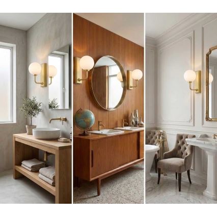 Open Design OR85600 - Badeværelses væglampe ERO 1xG9/9W/230V IP44 messing