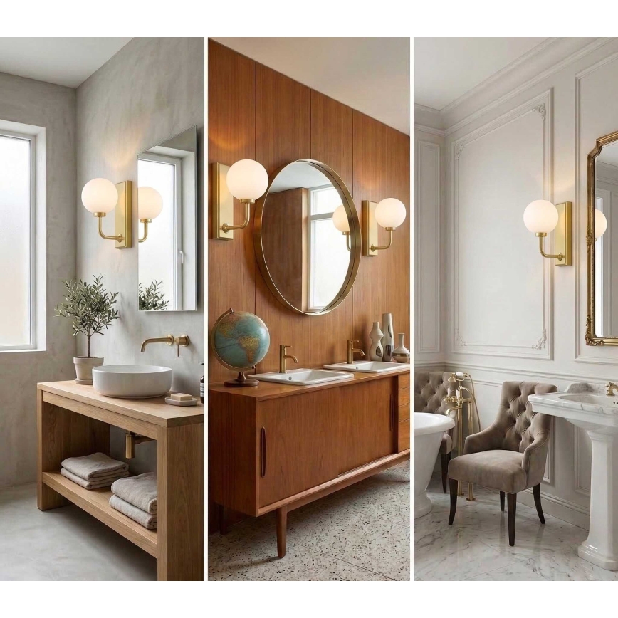 Open Design OR85600 - Badeværelses væglampe ERO 1xG9/9W/230V IP44 messing