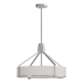 Open Design OR85624 - Loftlampe på stang DORETTO 4xE27/15W/230V Ø 50 cm mat krom/hvid