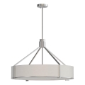 Open Design OR85655 - DORETTO loftpendel med stang 6xE27/15W/230V Ø 70 cm mat krom/hvid