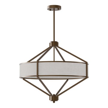 Open Design OR85846 - Loftlampe på stang ZUNDO 4xE27/15W/230V brun/beige