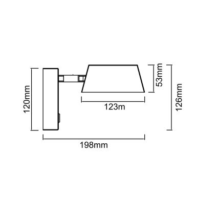 Open Design OR86539 - LED-væglampe TIMO LED/6W/230V 3000/4500/6500K messing