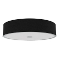 Open Design OR86577 - Loftlampe ZALINDRO 6xE27/15W/230V Ø 74,5 cm sort/blank krom