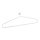 Ophæng til elektrisk håndklædetørrer, 45 x 12,2 cm, hvid
