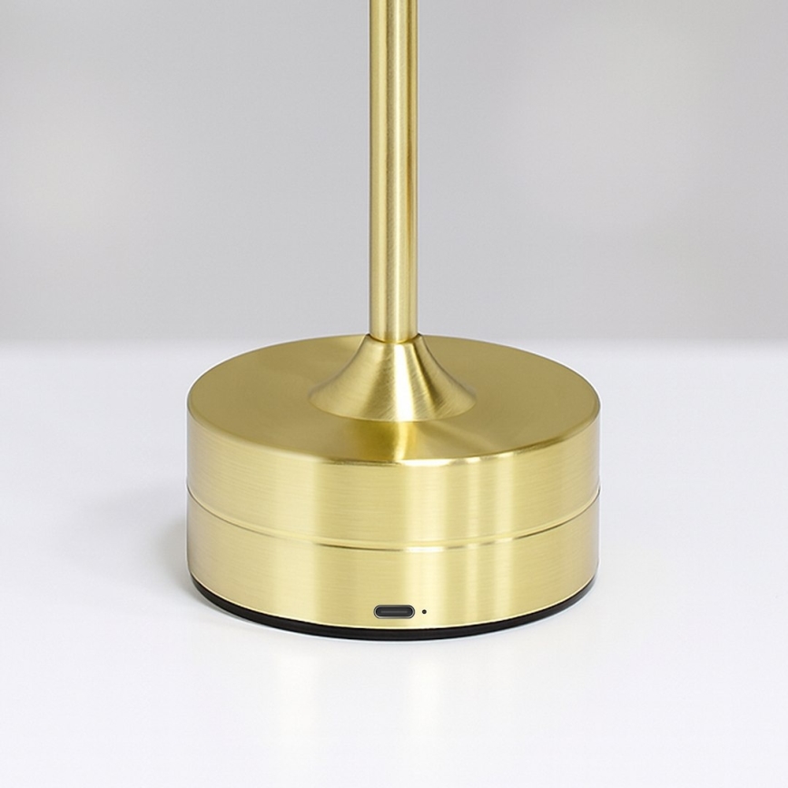 Opladelig berøringsbetjent LED-bordlampe TAVOLO LED/2,5W/5V 2400 mAh 3000-6000K guld