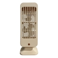 Opladelig bordventilator 5W/5V 1200 mAh beige