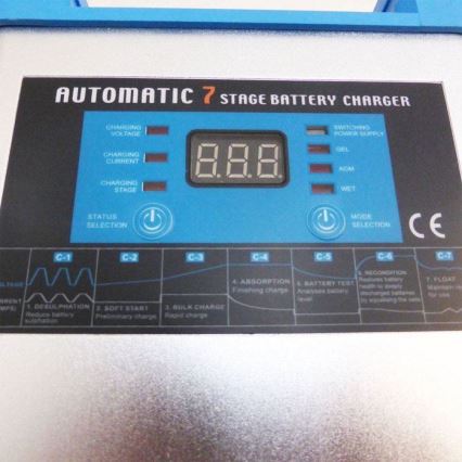 Oplader til blysyrebatteri 12V/20A