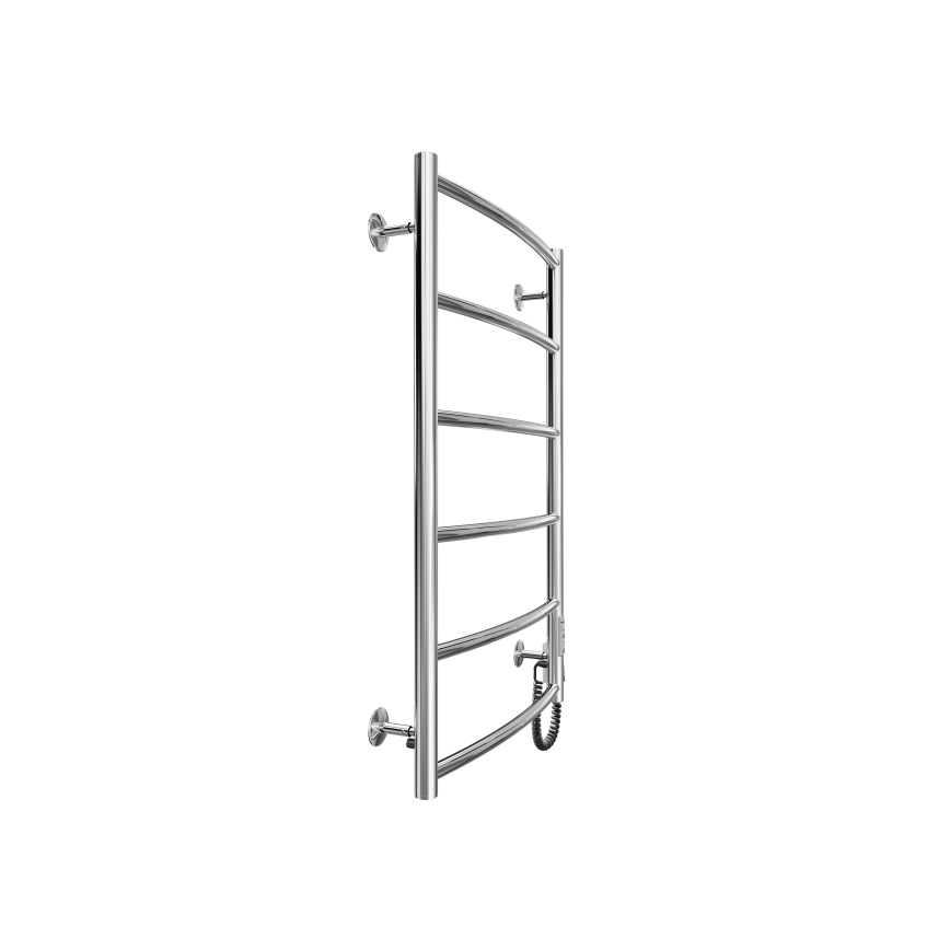 Opvarmet håndklædeholder CLASSIC 100W/230V 81x53cm rustfri/skinnende krom højre
