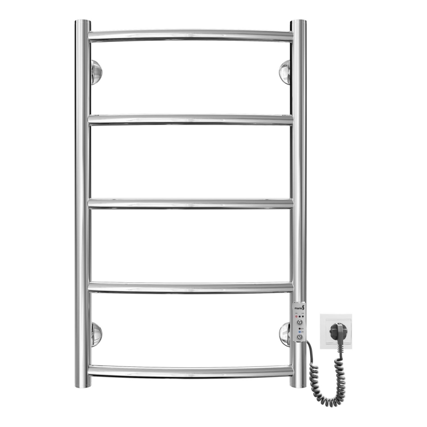 Opvarmet håndklædeholder CLASSIC 60W/230V 66x43 cm rustfri/skinnende krom højre