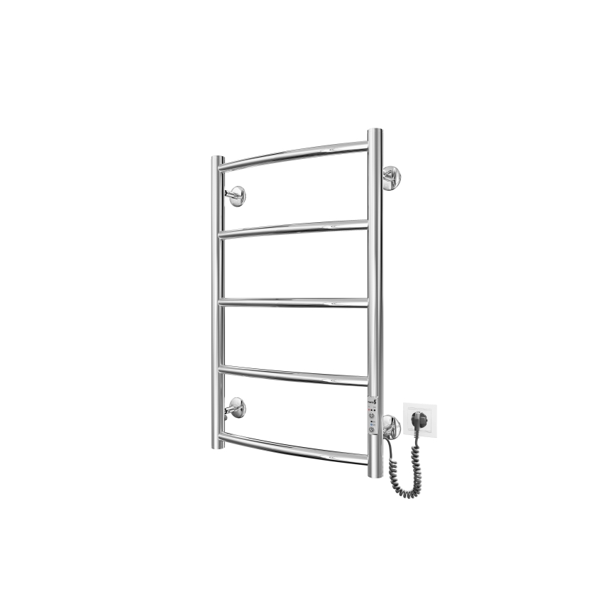 Opvarmet håndklædeholder CLASSIC 60W/230V 66x43 cm rustfri/skinnende krom højre