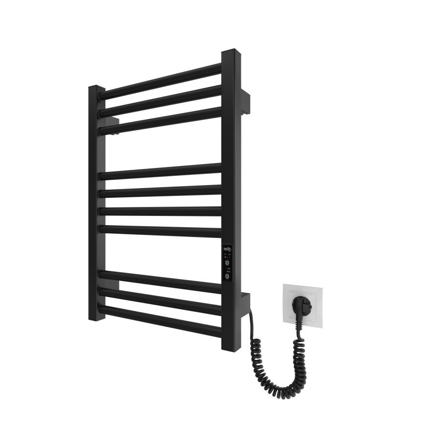 Opvarmet håndklædeholder HF DERBY 100W/230V 57x43 cm sort