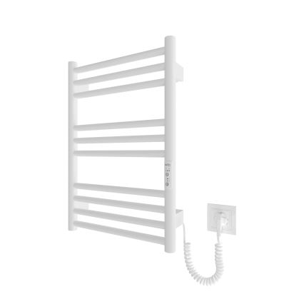 Opvarmet håndklædeholder HF GREENWICH 100W/230V 57x43 cm hvid rund
