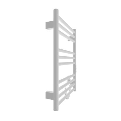 Opvarmet håndklædeholder HF GREENWICH 100W/230V 57x43 cm hvid rund