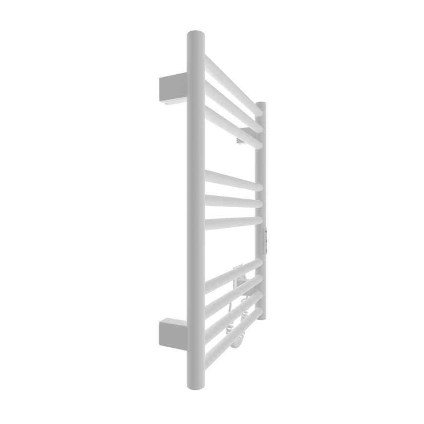 Opvarmet håndklædeholder HF GREENWICH 100W/230V 57x43 cm hvid rund