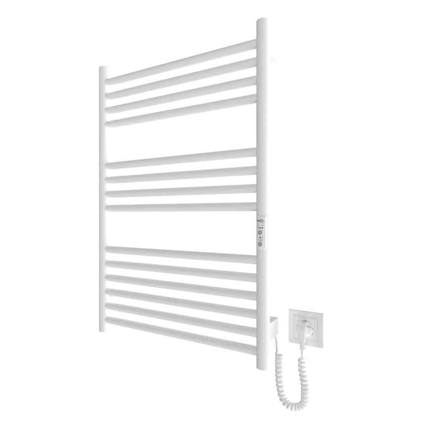 Opvarmet håndklædeholder HF GREENWICH 170W/230V 77x53 cm hvid rund
