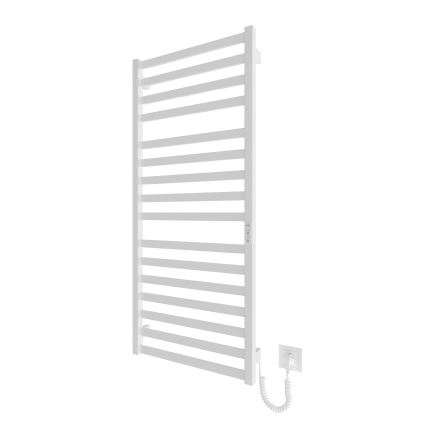 Opvarmet håndklædeholder HF OXFORD 255W/230V 117x53 cm hvid højre