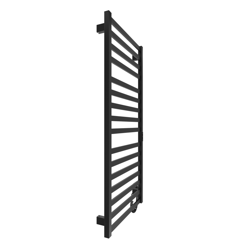 Opvarmet håndklædeholder HF OXFORD 255W/230V 117x53 cm sort