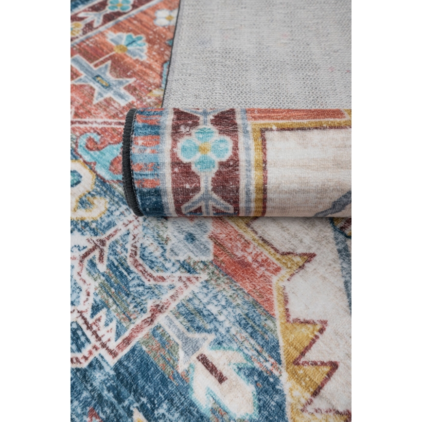Orientalsk tæppe DOVE-VINTAGE 120x170 cm 2600 g/m2 flerfarvet